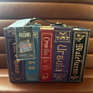 Loungefly villains book crossbody nwt